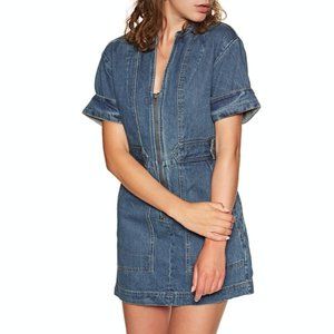 Free People Denim Mini Dress S NWT